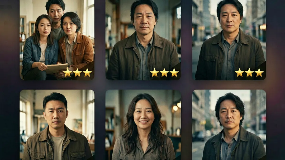 果冻传媒-进入首页后的原创剧情系列专区，展示多位导演作品封面与评分